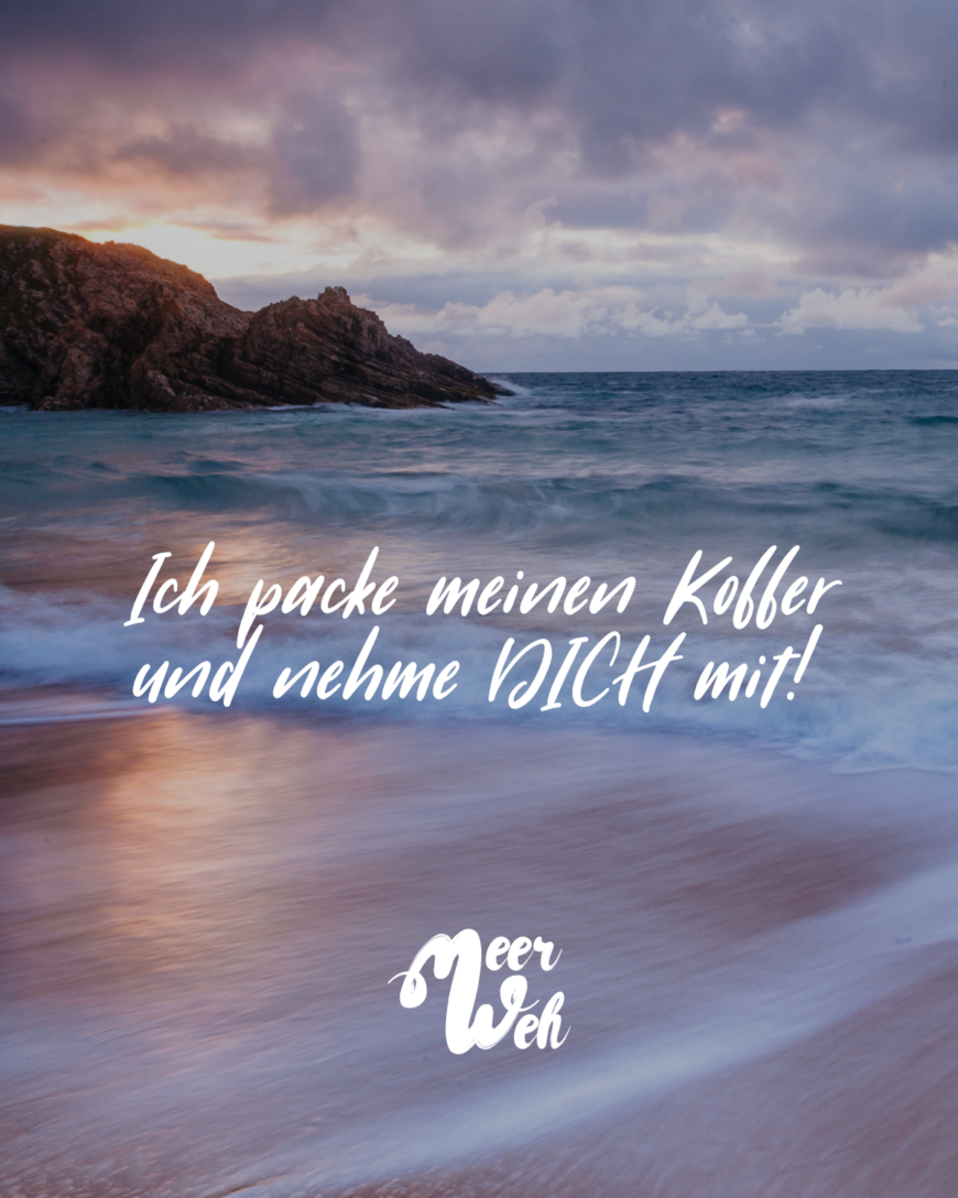 Ich packe meinen Koffer und nehme DICH mit!